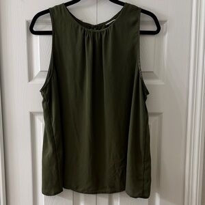 A New Day Dark Green Sleeveless Blouse